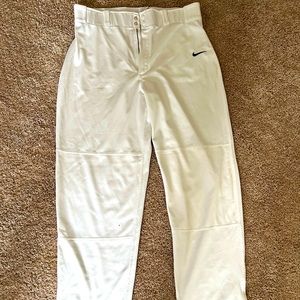 Mens XL White Nike Baseball Pants